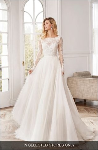 Свадебное платье с длинными рукавами и длинными рукавами Nonia