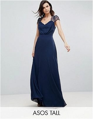 Кружевное платье макси Asos Tall Kate