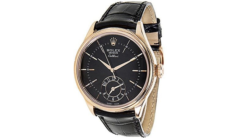 Мужские часы Rolex Cellini 50525 Multiple Time Zone из розового золота 18 карат