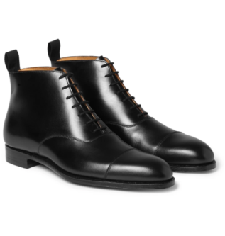 Черные кожаные ботинки William Cap Toe