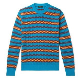 Жаккардовый свитер из шерсти и кашемира