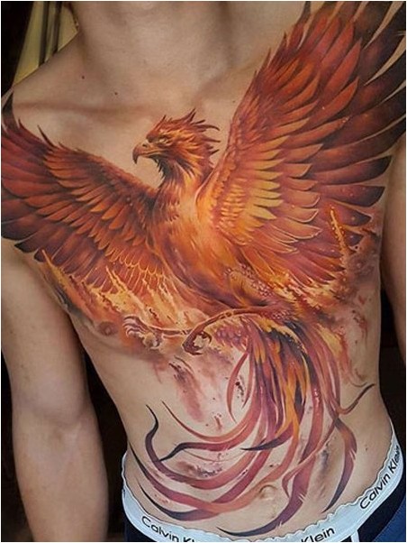 Татуировка Птица Феникс