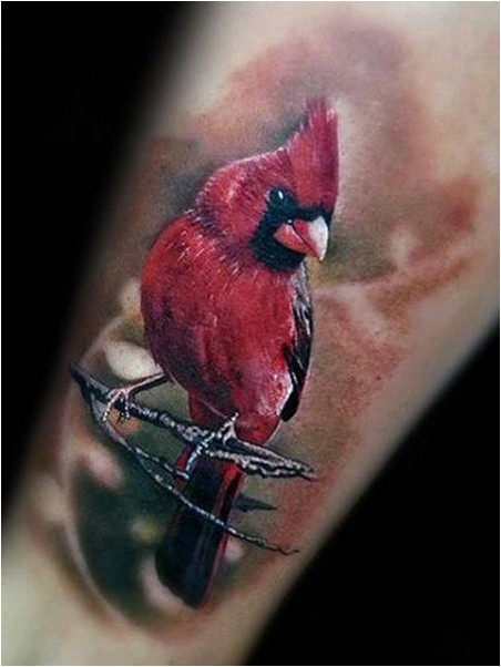 Татуировка Красная Птица