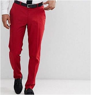 Красные узкие брюки-скинни Asos Design