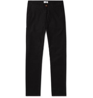 Черные облегающие брюки чинос из стретч-твила