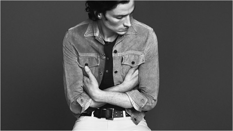 Рекламная кампания мужской джинсовой одежды Visual From The Frame Весна 2015 с участием Мэтта Клунана