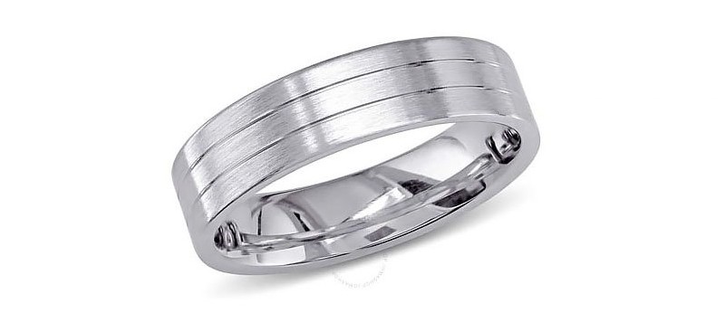Мужское трехрядное обручальное кольцо Amour