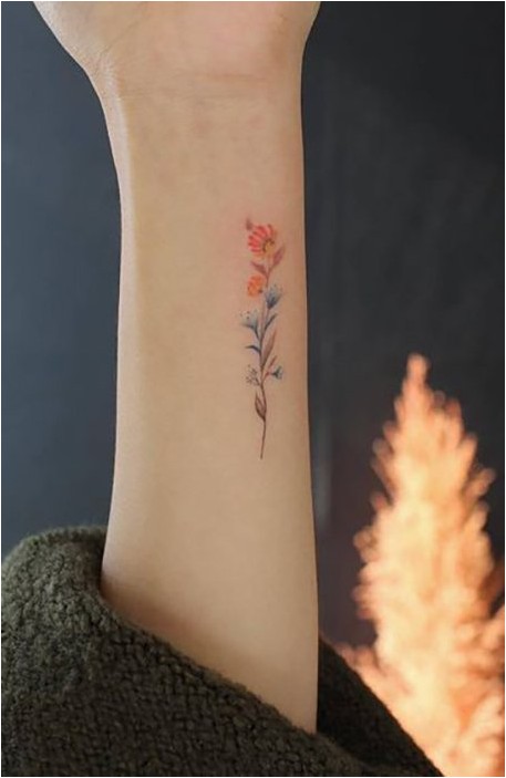 Татуировка В Виде Цветка