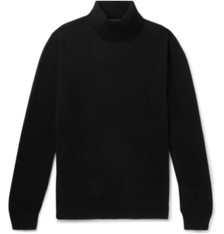 Черный кашемировый свитер с вырезом под горло | Альтеа | Мистер портер