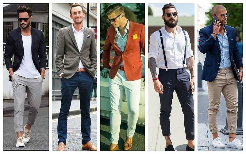 Деловые повседневные мужские брюки чинос