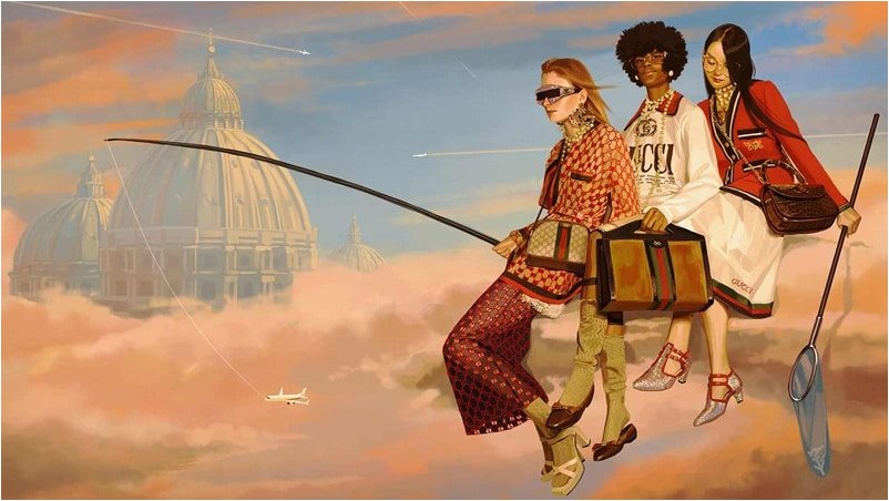 Новости моды: Gucci представляет свои последние ультрамодные сюрреалистические фрески