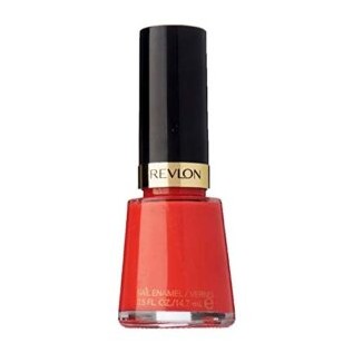 Revlon Nail Enamel, Устойчивый к сколам лак для ногтей, глянцевый блеск, красный цвет: коралл, 640 Fearless, 0,5 унции