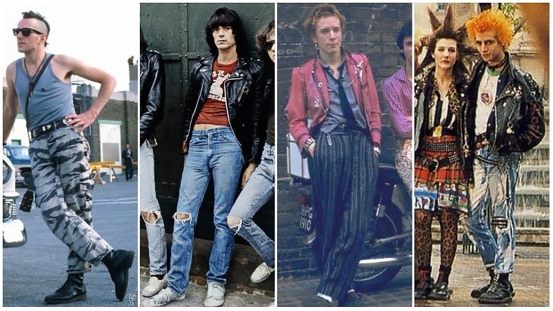 Панк-мода 80-х для мужчин