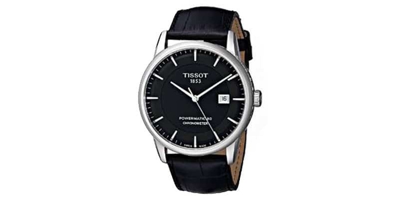 Мужские часы Trissot T0864081605100 с роскошным аналоговым дисплеем и автоматическими черными часами