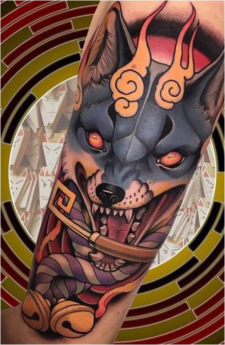 Японские Татуировки Волка