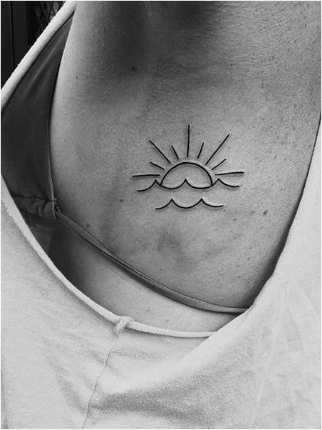 Татуировка Волна И Солнце