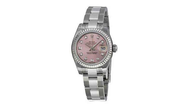 3. Часы Lady Datejust с розовым бриллиантом и циферблатом