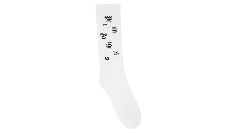 Белые носки с рваным логотипом Palm Angles