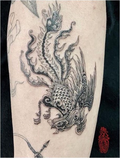 Татуировка Китайский Феникс