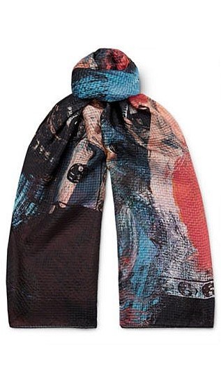 Шелковый шарф с принтом 3