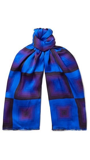 Шелковый шарф с принтом 1