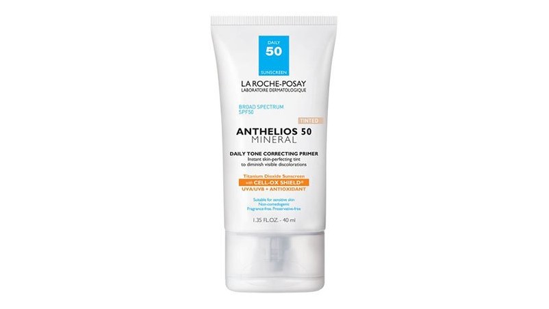La Roche Posay Anthelios 50 Тонирующий минеральный корректирующий праймер для ежедневного тона, солнцезащитный крем для лица Spf 50 с антиоксидантами