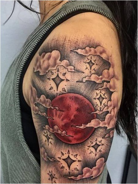 Татуировка Кровавая Луна