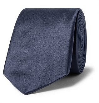 Темно-синий галстук Lanvin