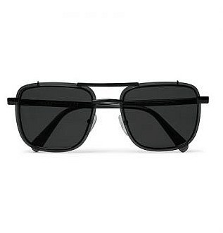 Черные солнцезащитные очки Prada