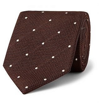 Коричневый галстук Kingsman