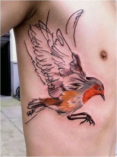 Татуировка Ребро Птицы