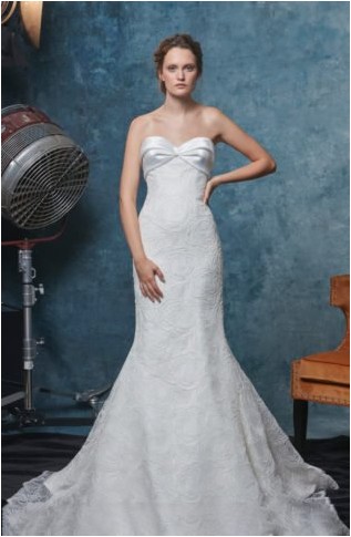 Свадебное платье Cameron без бретелек с русалкой