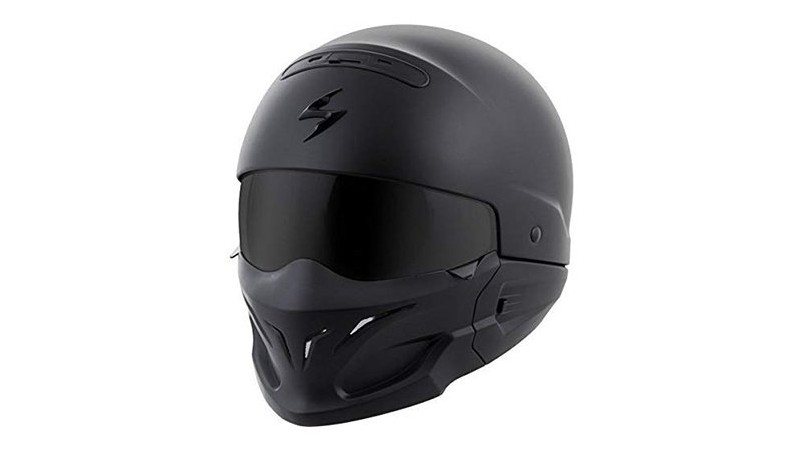 Scorpionexo Covert Половина размера матовый черный шлем