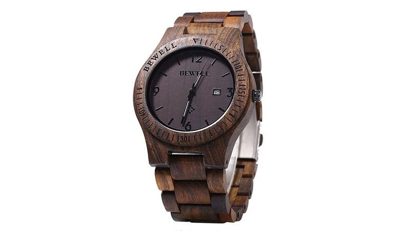 Bewell W086b Мужские деревянные часы