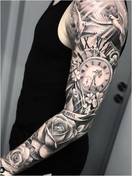 Татуировка Рукава Часы