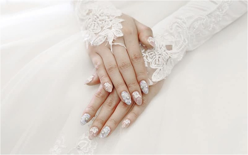 3D свадебные ногти