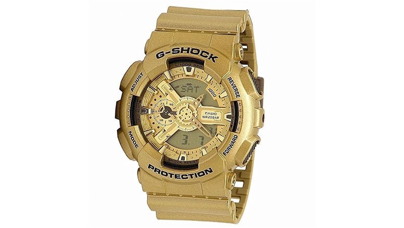 Классические золотые часы Casio G-Shock