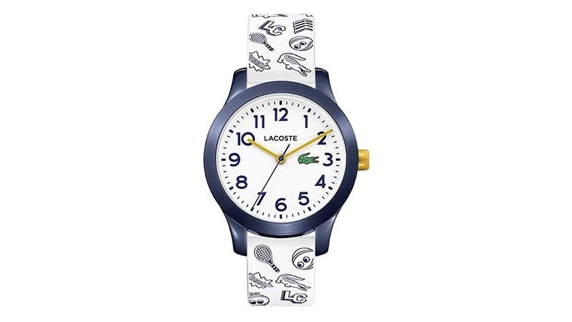 Кварцевые часы Lacoste Kids 'Tr90 с резиновым ремешком