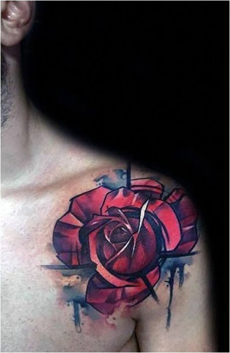 Татуировка Плечо Розы