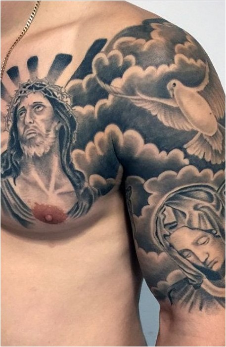 Религиозная Татуировка На Плече