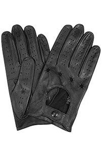 Черные перчатки для вождения FORZIERI