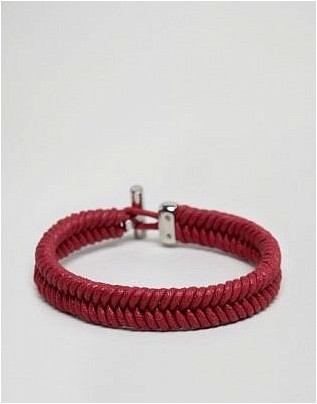 Красный браслет из шнура с покрытием Tommy Hilfiger