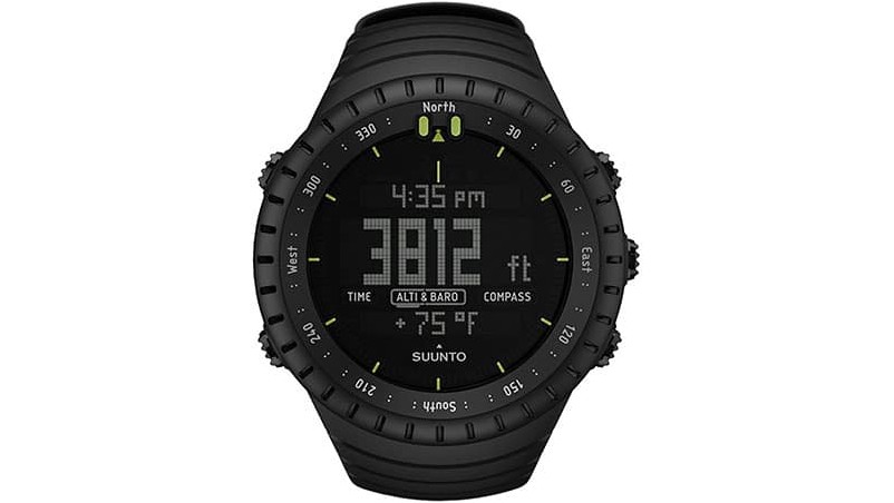 Мужские спортивные часы Suunto Core All Black в стиле милитари для активного отдыха - SS014279010