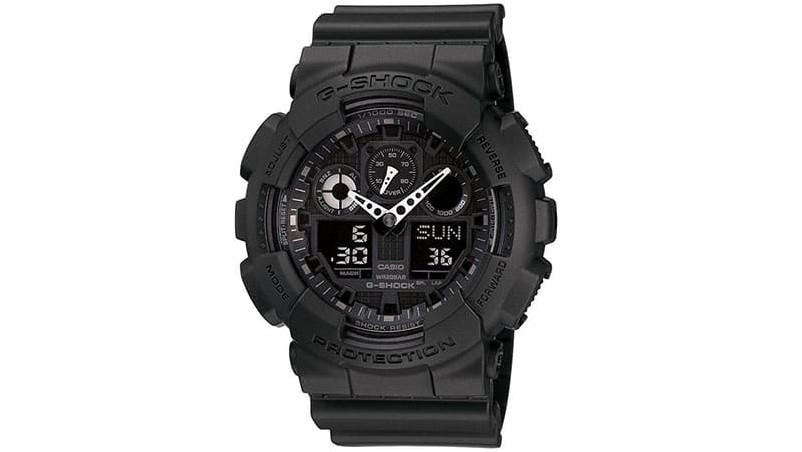 G-SHOCK The GA 100 Military Series Watch в черном цвете, Часы для мужчин