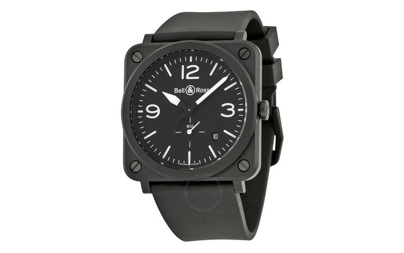Мужские часы Aviation с черным циферблатом Blr