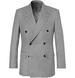 Светло-серый двубортный шерстяной пиджак Harry's