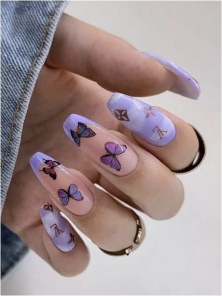 Фиолетовые Ногти Бабочки