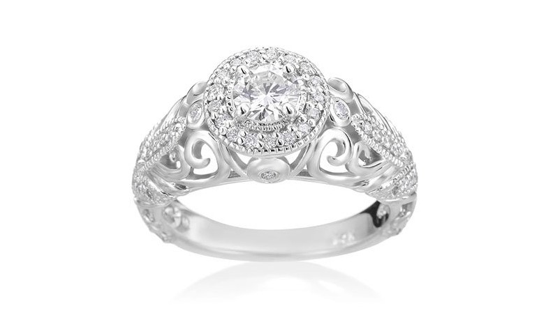 Обручальное кольцо в стиле барокко
