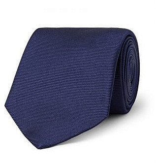 Шелковый галстук в рубчик 8 см