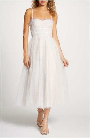 Свадебное платье Veronica Swiss Dot до щиколотки
